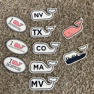 10 Vineyard Vines Stickers all for 1 price (only $2 each)